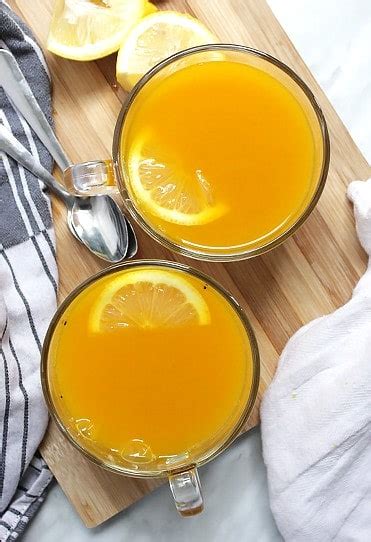 Ginger Turmeric Lemon Tea - Slow The Cook Down