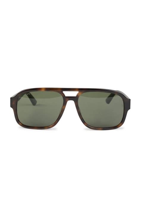 Gucci Eyewear Web Stripe Havana Frame Clothing From Circle Fashion Uk