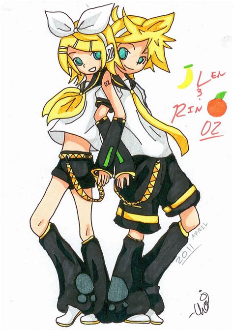 Kagamine Twins By Timid Appleton On Deviantart