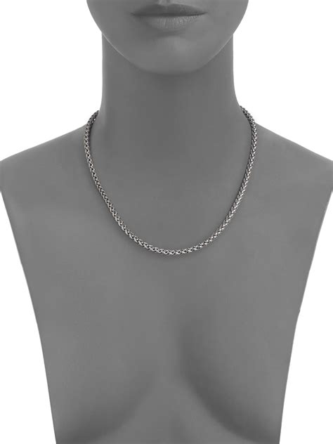 Konstantino Sterling Silver Chain Necklace In Metallic Lyst