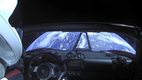 Elon Musks Spacex Launches Tesla Roadster Into Space Pictures Auto