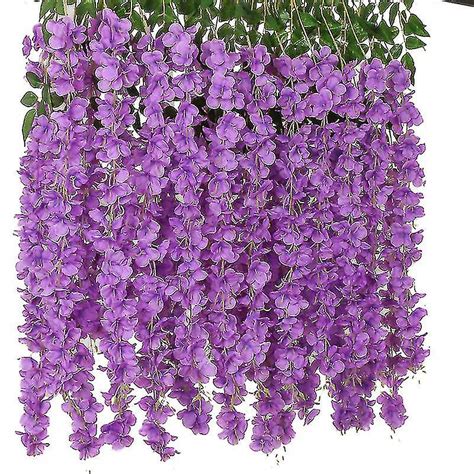 Artificial Wisteria Garland Silk Wisteria Vine Faux Flower Hanging