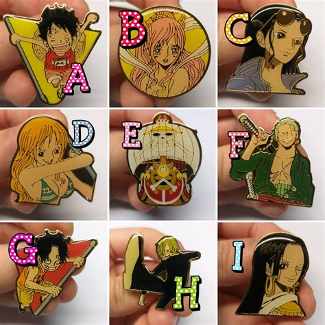 One Piece Pins Japan Anime Japanese Badge Luffy Chopper Nami Zoro