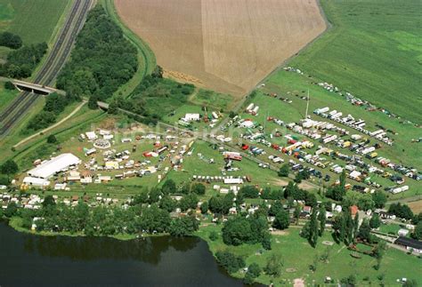 Radeburg Von Oben Campingplatz An Der Autobahn Bei Radeburg