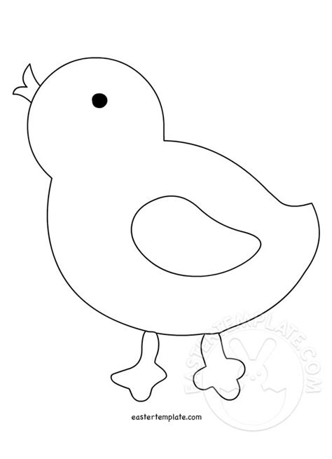 Free Printable Easter Chick Template Printable Templates