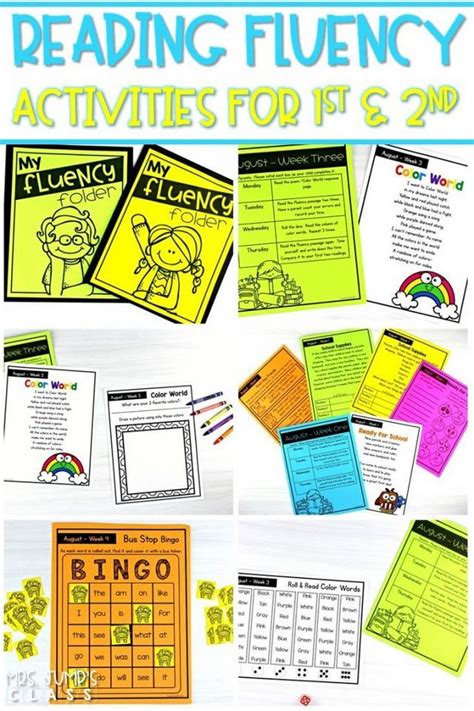 engaging reading fluency activities  st   grade fluency