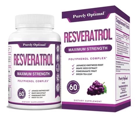 Suplemento De Resveratrol Purely Optimal De Mg Con Anti Cuotas