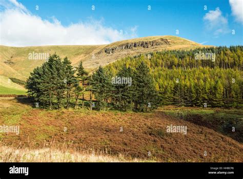 Welsh Hills At The Top Of The Garw Valley At Blaengarw In South Wales