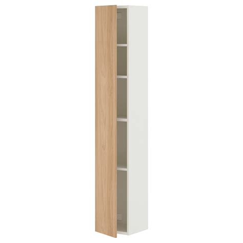 Enhet High Cabinet1 Door Whiteoak Effect 12x1234x72 Ikea