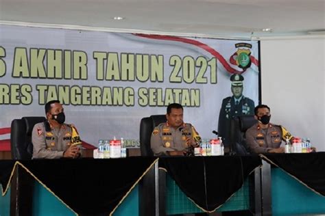 Tahun 2021 Tindak Kejahatan Di Tangsel Naik Penyelesaian Kasus Turun