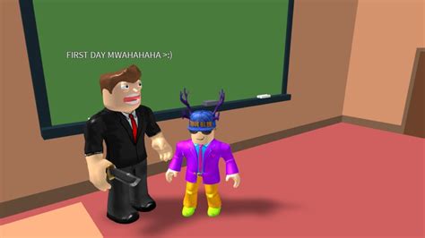 Escape The Evil Teacher And School Obby Roblox Youtube