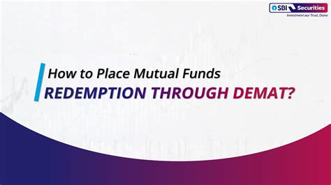 How To Place Mutual Fund Redemption Through Demat YouTube