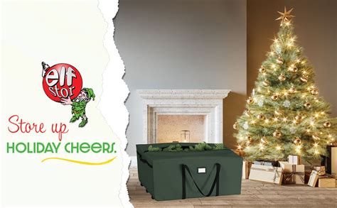 Elf Stor Rolling Duffle Christmas Tree Storage Bag Green Amazon Ca