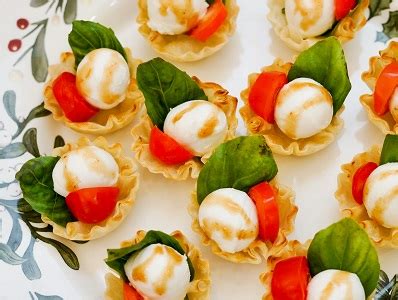 Caprese Bites - Cocktails and Appetizers