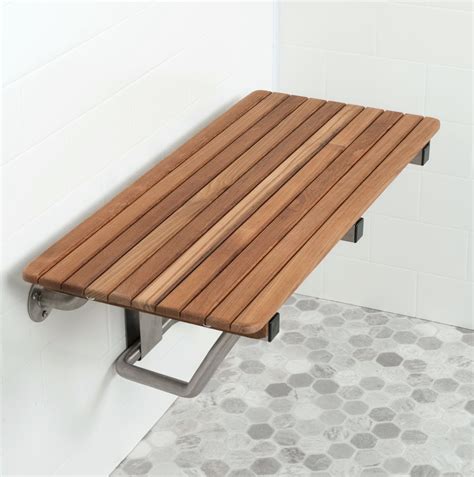 Fold Down Teak Shower Bench | Home Design Ideas