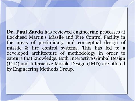 PPT Dr Paul Zarda Is An Expert In Finite Element Techniques Applied