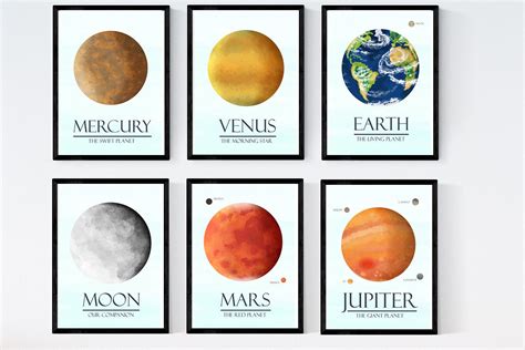 Solar System Art Prints 11 High Quality Images Instant Digital ...