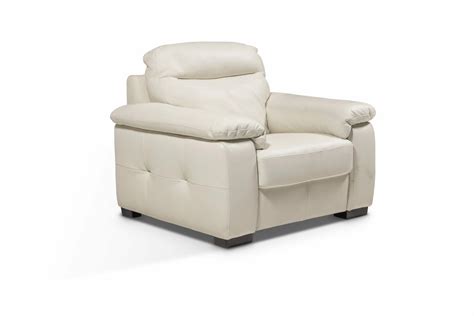 Prm 643 Poltrona In Pelle Bianco Latte Calia Italia Outlet