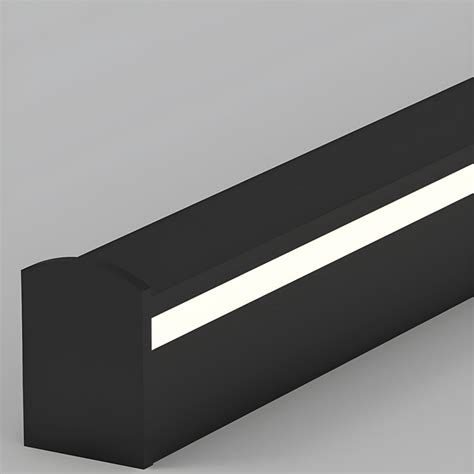 Single Black Modern Wall Mounted Sconce Linear Wall Light For Living