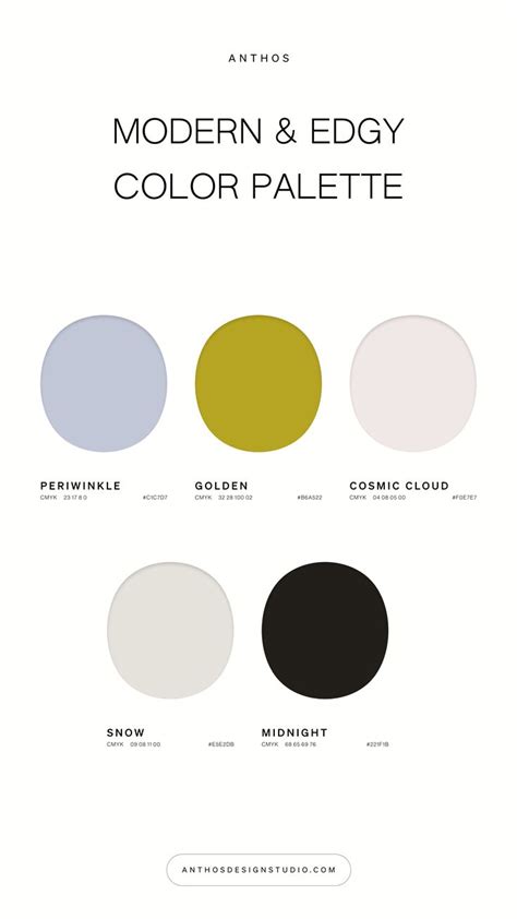 5 Curated Colors For A Modern And Edgy Color Palette Modern Color