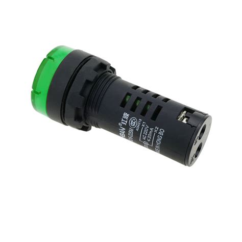 Luz Piloto LED Intermitente Con Zumbador De 22 Mm Para Paneles De