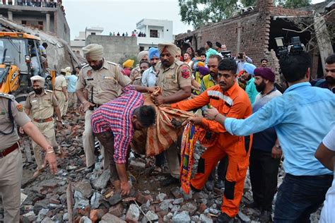 23 Dead In Blast At Illegal Firecracker Factory In Punjab Pm Condoles