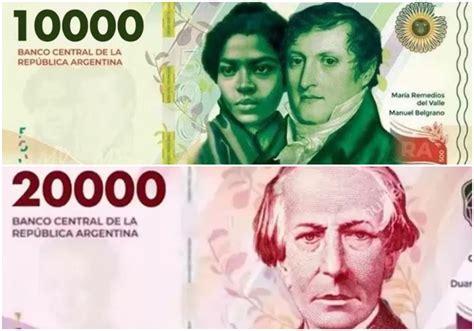 Banco Central De Argentina Anuncia Nuevos Billetes De 10000 Y 20000 Para Mayo Y Fin De Año