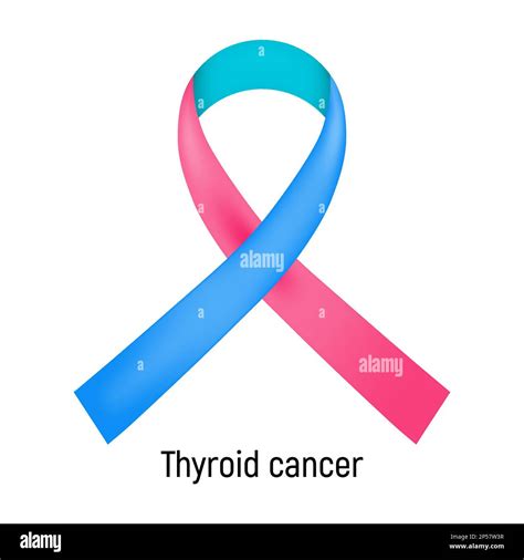 Cancer Ribbon Thyroid Cancer Vector Illustration Stock Vector Image And Art Alamy