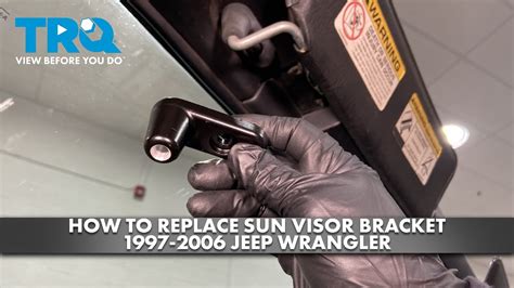 How To Replace Sun Visor Bracket 1997 2006 Jeep Wrangler YouTube