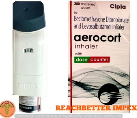 Aerocort Inhaler Cipla Levosalbutamol 50mcg Beclometasone 50mcg