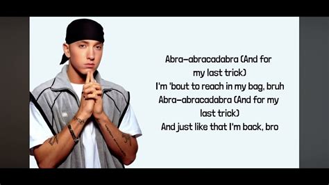 Eminem Houdini Lyrics Youtube