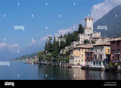 Malcesine With Castello Scaligero Scaliger Castle Lake Garda Region