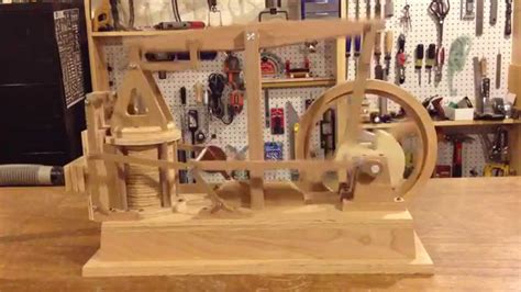 Wood Steam Engine Model Youtube