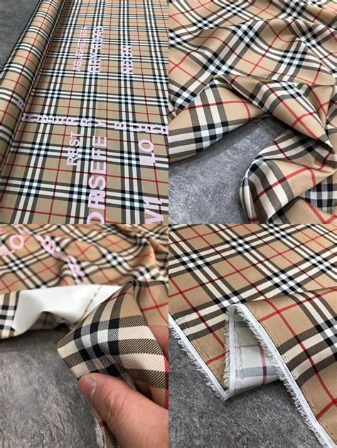 Burberry Designer Check Pattern Silk Fabric ASBS634 for Luxury Shirts ...