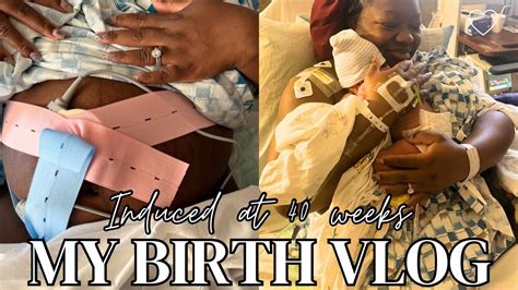 MY BIRTH VLOG Induced At 40 Weeks Positive Birth Experience Raw