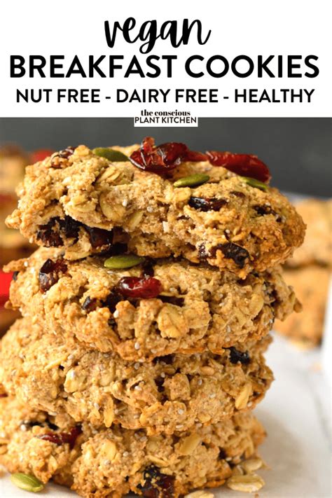 Vegan Breakfast Cookies The Conscious Plant Kitchen