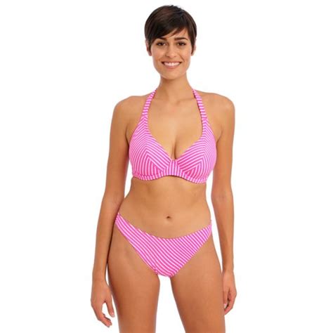 Freya Swim Jewel Cove Brazilian Bikini Hose Stripe Raspberry Annadiva