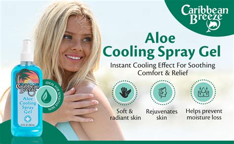 Amazon Caribbean Breeze Aloe Cooling Spray Gel Mango Lime Aloe