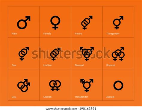 Male Female Sex Symbol Icons On Stock Vector Royalty Free 190163591