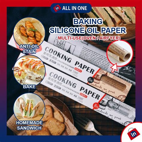 Sg Ready Stock Airfryer Baking Paper Baking Paper Sandwich Packing