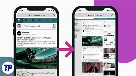 open facebook desktop site  mobile phones