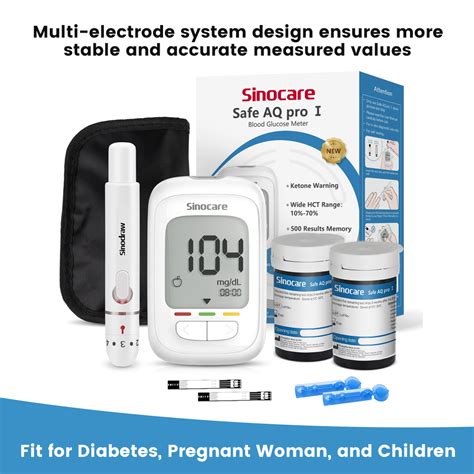 Sinocare Composite Silver Electrode Safe Aq Pro Blood Glucose