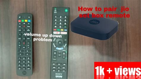 How To Pair Jio Set Box Remote And Tv Remote Volume Tech News Youtube