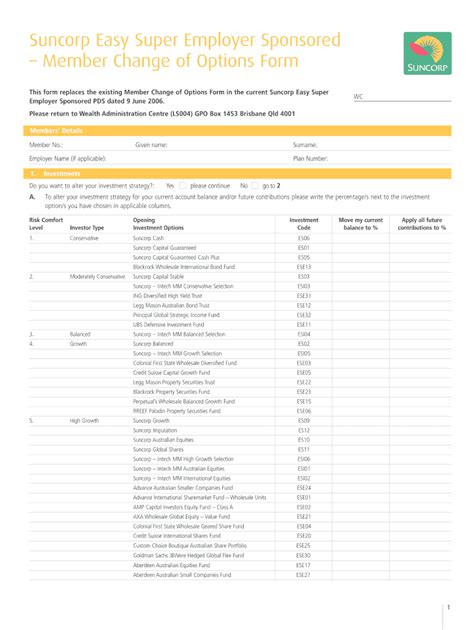 Fillable Online Suncorp Easy Super Employer Sponsored Fax Email Print