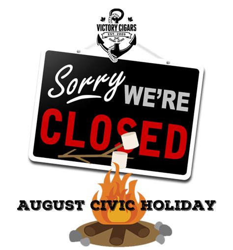 August Civic Holiday Victory Cigars