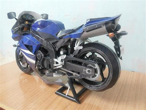 Yamaha Yzf R Us Realistic Papercraft D Paper Model Motorcycle Paper