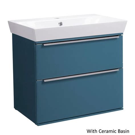 Roper Rhodes Scheme 600 Derwent Blue Wall Hung Unit And Basin Sanctuary