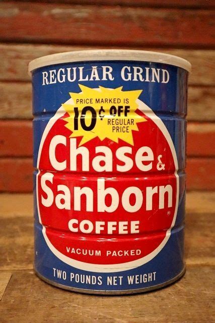 Dp Chase Sanborn Coffee Vintage Tin Can Jack S Mart