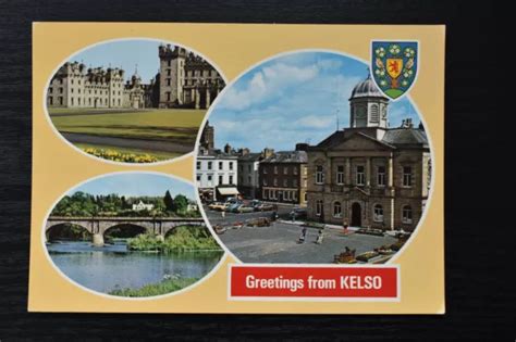 Postcard Multiview Greetings From Kelso Scotland Unposted Etw Dennis