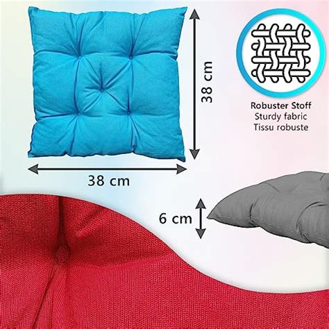 Nyvi Stuhlkissen X Cm Comfyseat Ecru Er Set Sitzkissen Mit Cm